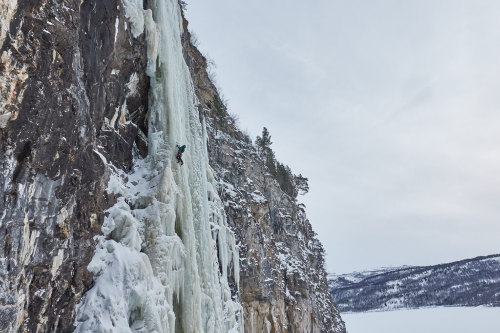 Ice climbing Narvik